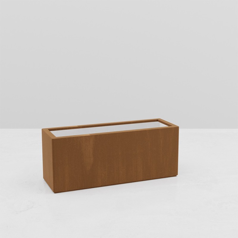 GAIA RECTANGULAR PLANTER CORTEN EFFECT GAIA RECTANGULAR PLANTER CORTEN EFFECT